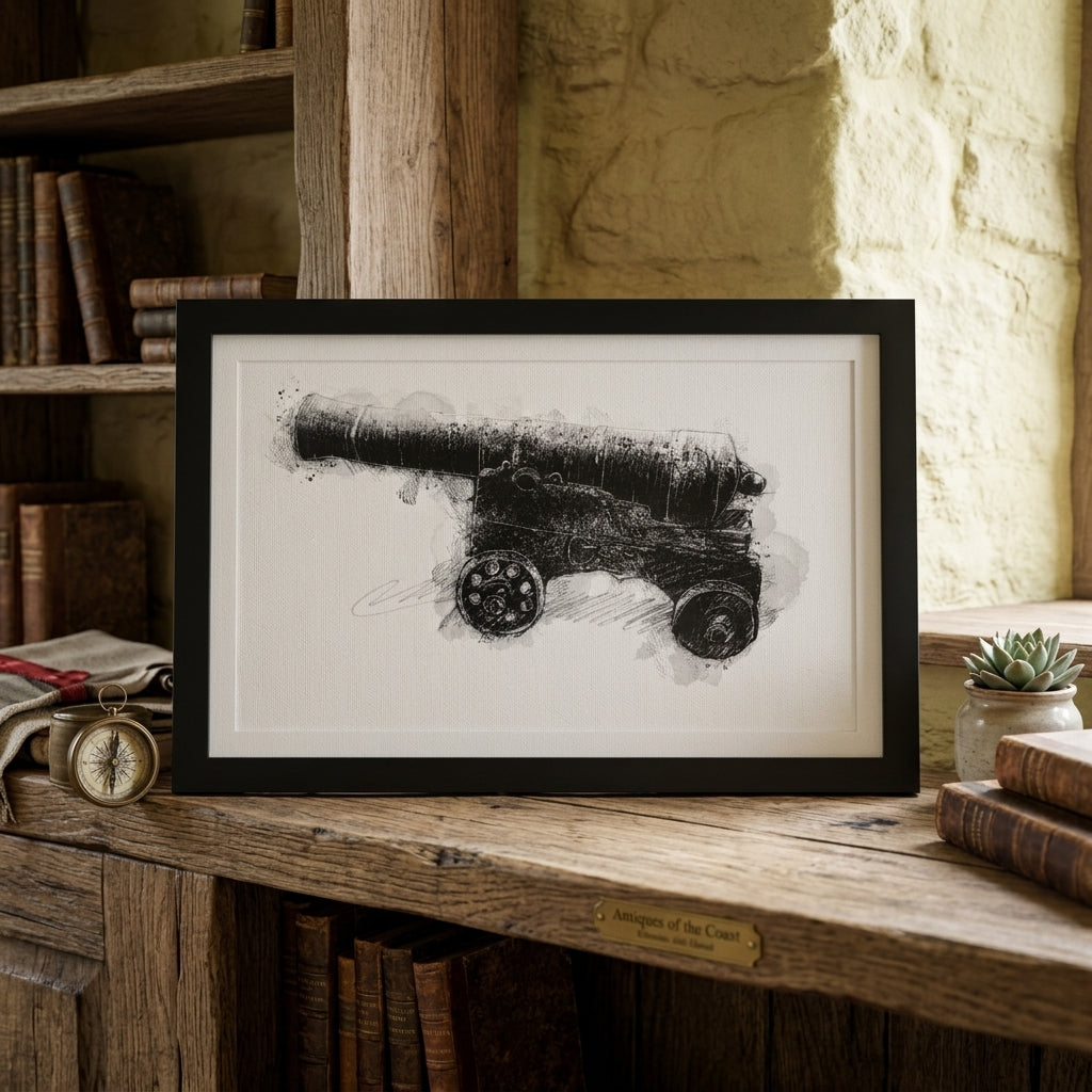 Orford cannon - BW Sketch
