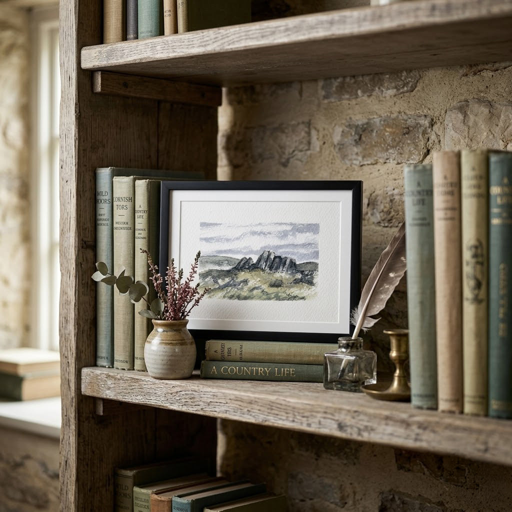 Loughrigg fell rocks - Colour Sketch | small one off