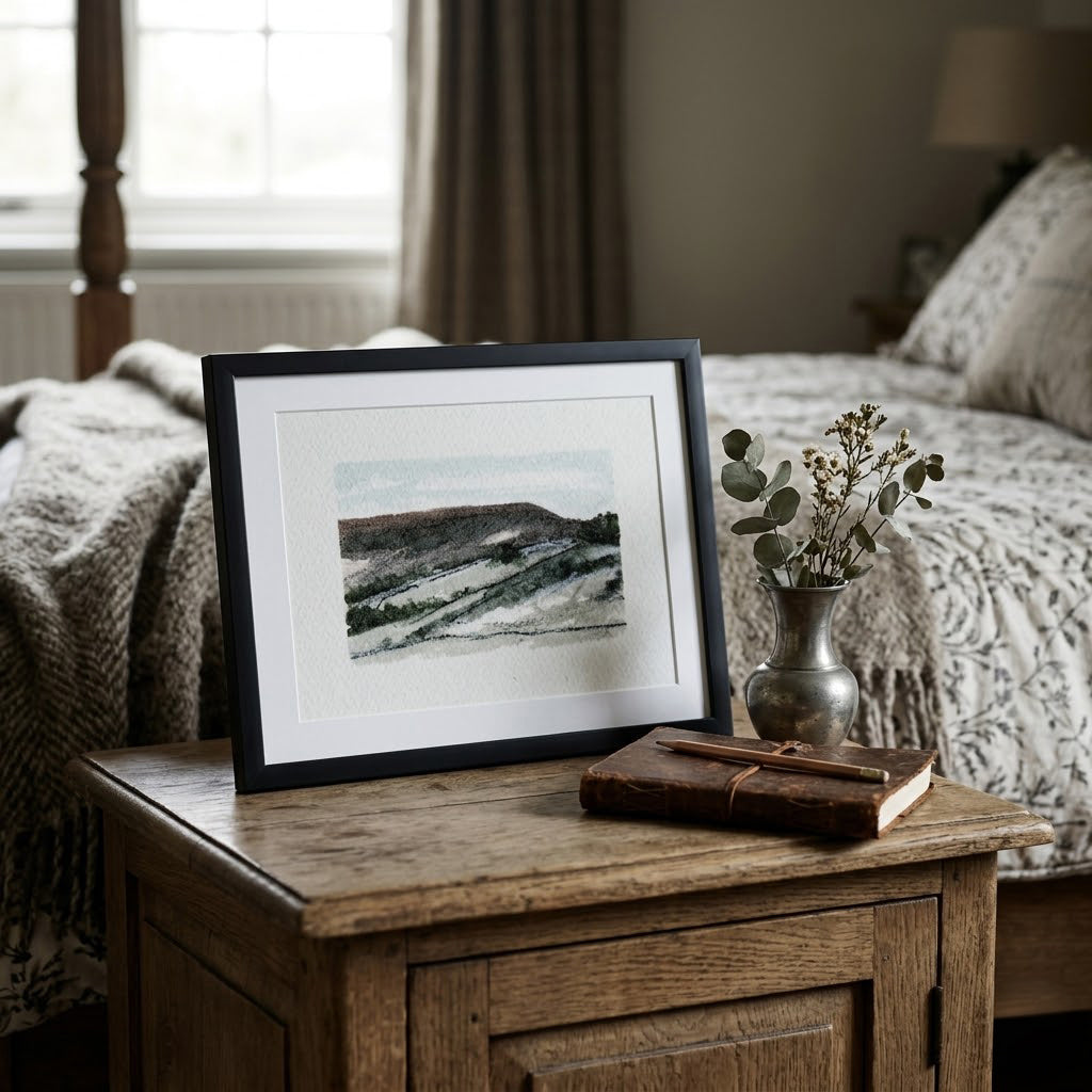 Peak district hills - Colour Sketch | small one off