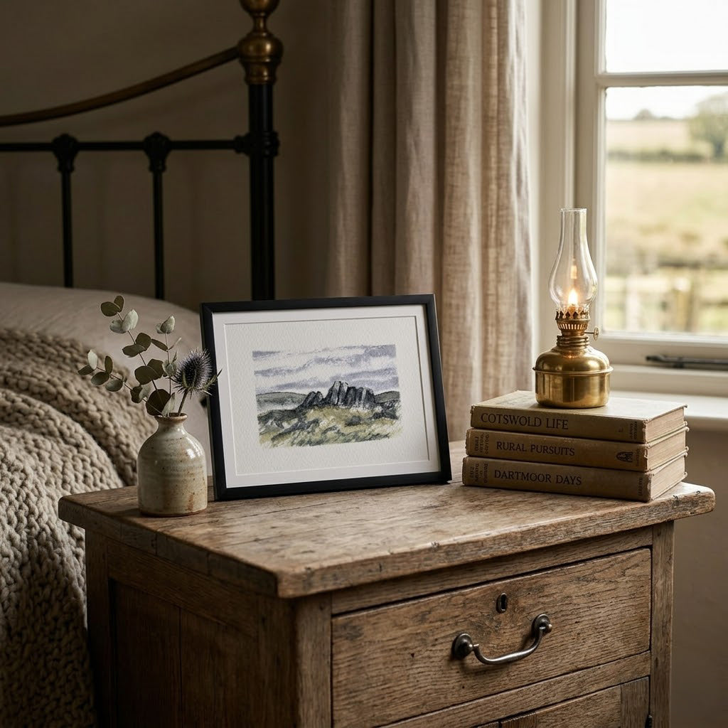 Loughrigg fell rocks - Colour Sketch | small one off