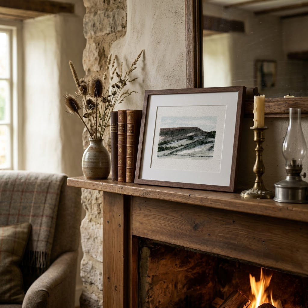 Peak district hills - Colour Sketch | small one off