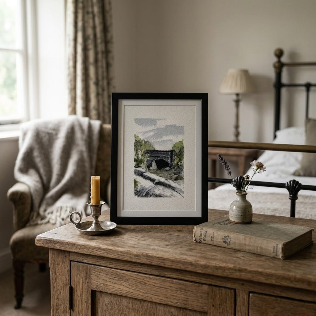 Elterwater bridge - Colour Sketch | small one off