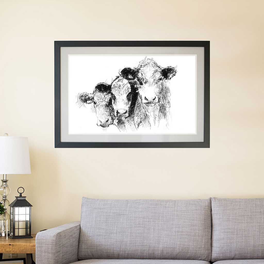 Three cows