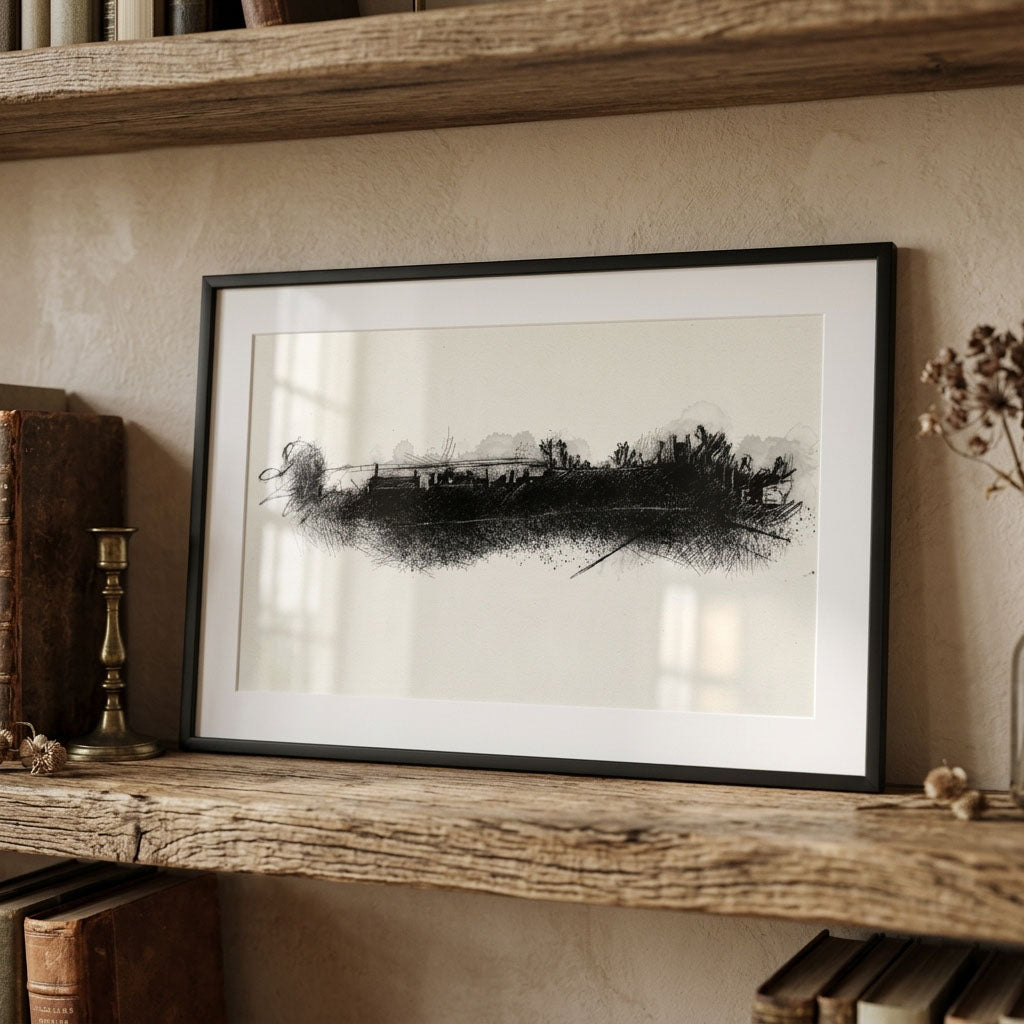 Heptonstall profile - BW Sketch
