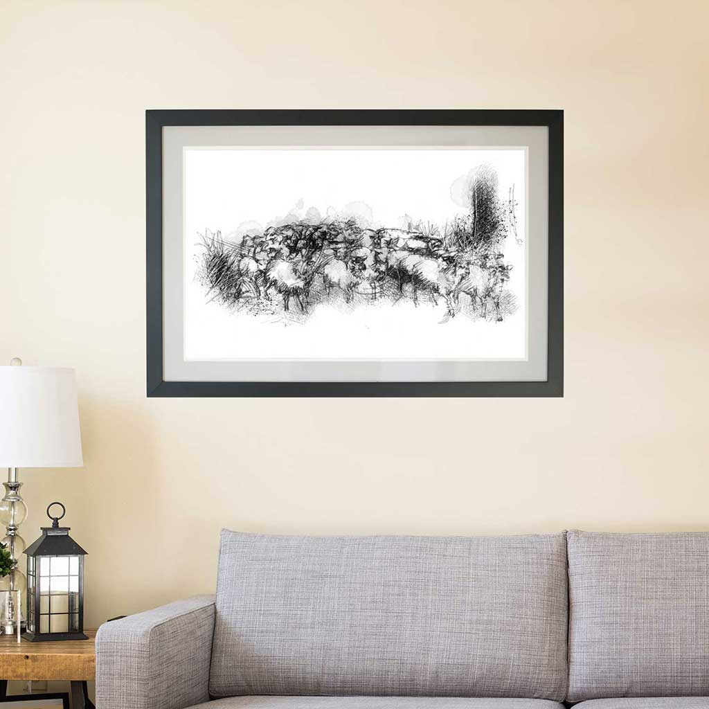 Sheep flock