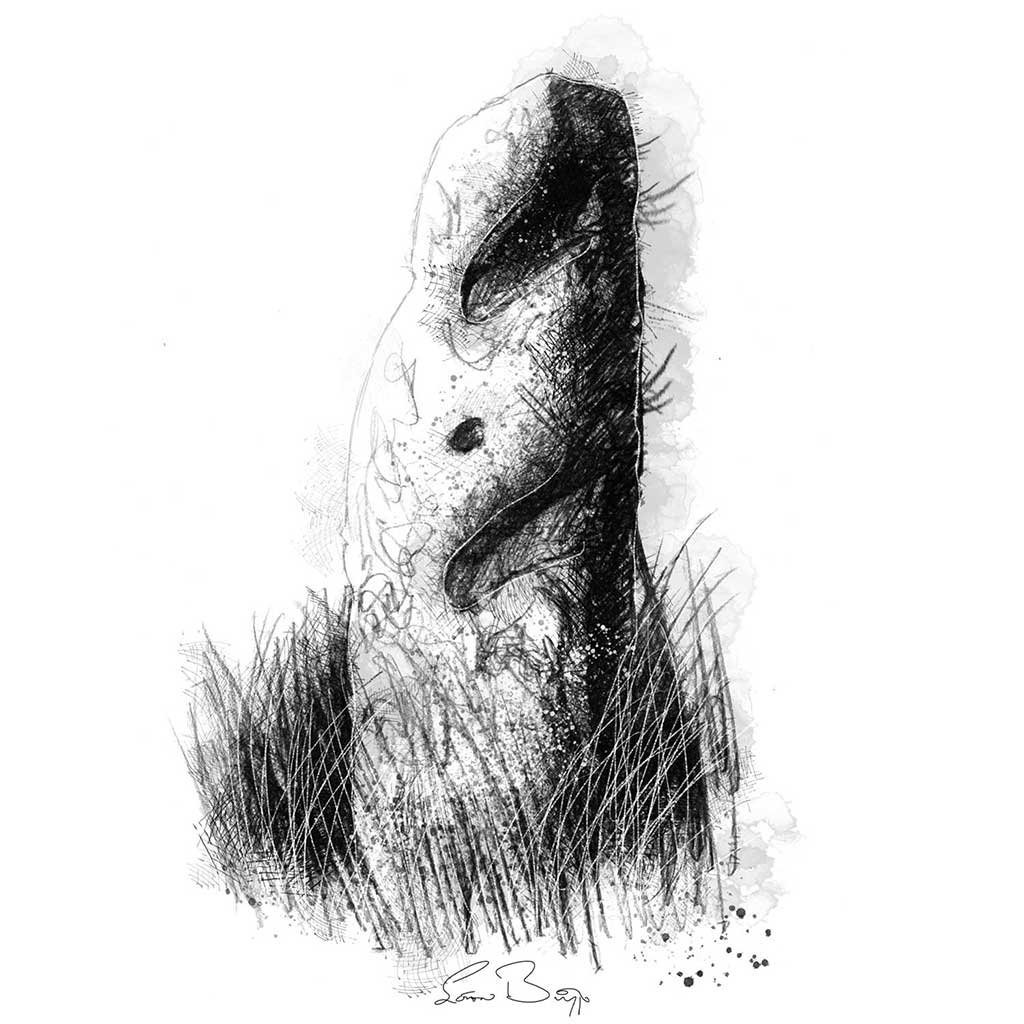 Stone gate post
