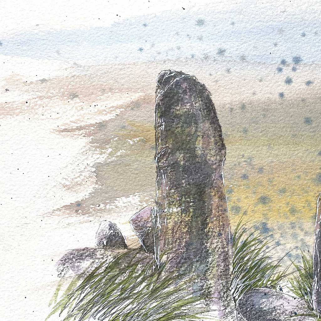 Old stone posts