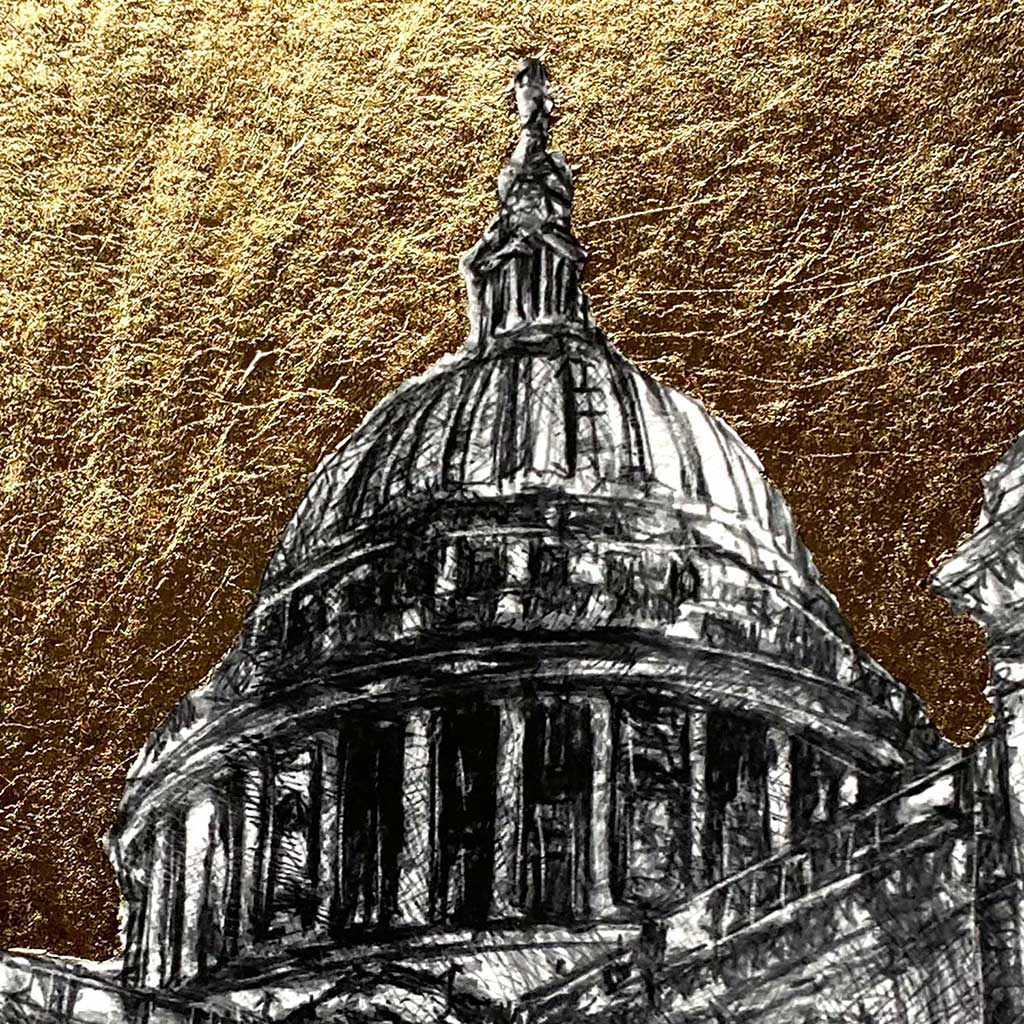 St Pauls gold leaf