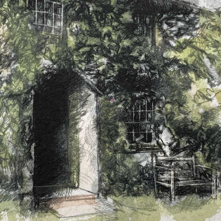 Beatrix Potters Hilltop farm mini sketch