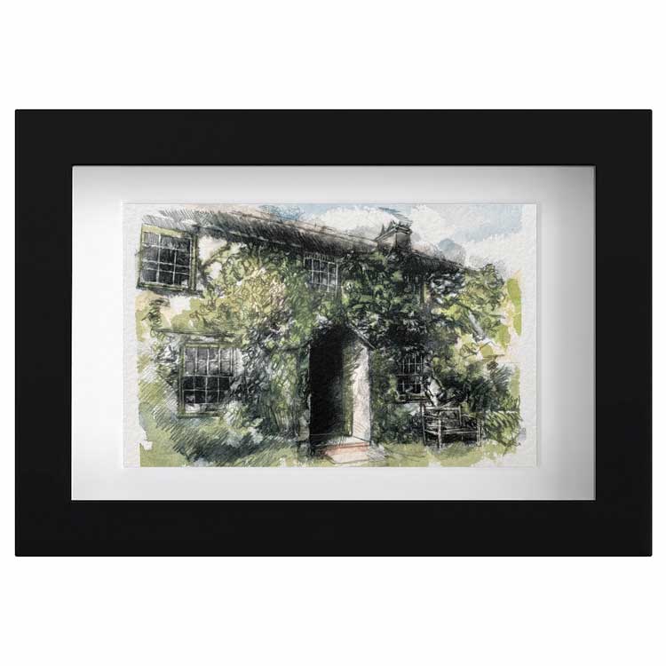 Beatrix Potters Hilltop farm mini sketch