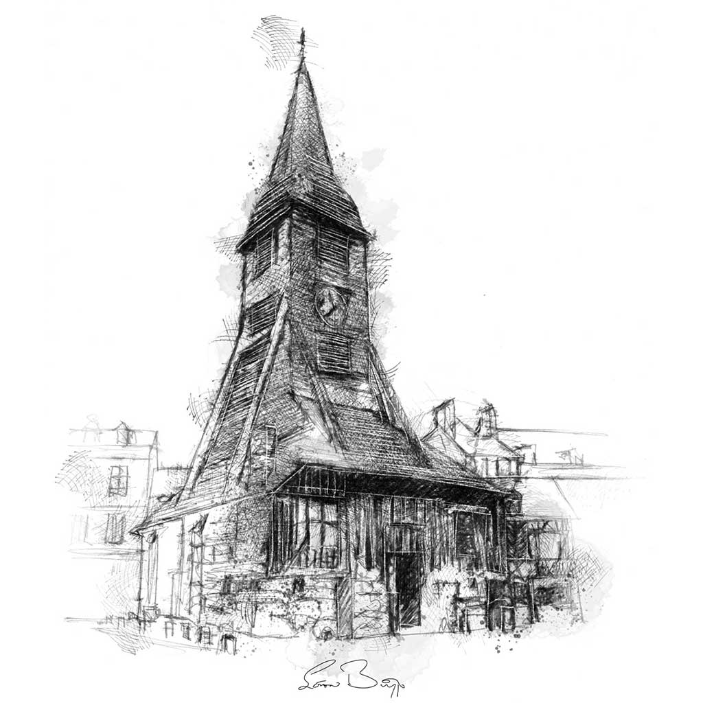 Honfleur clock tower