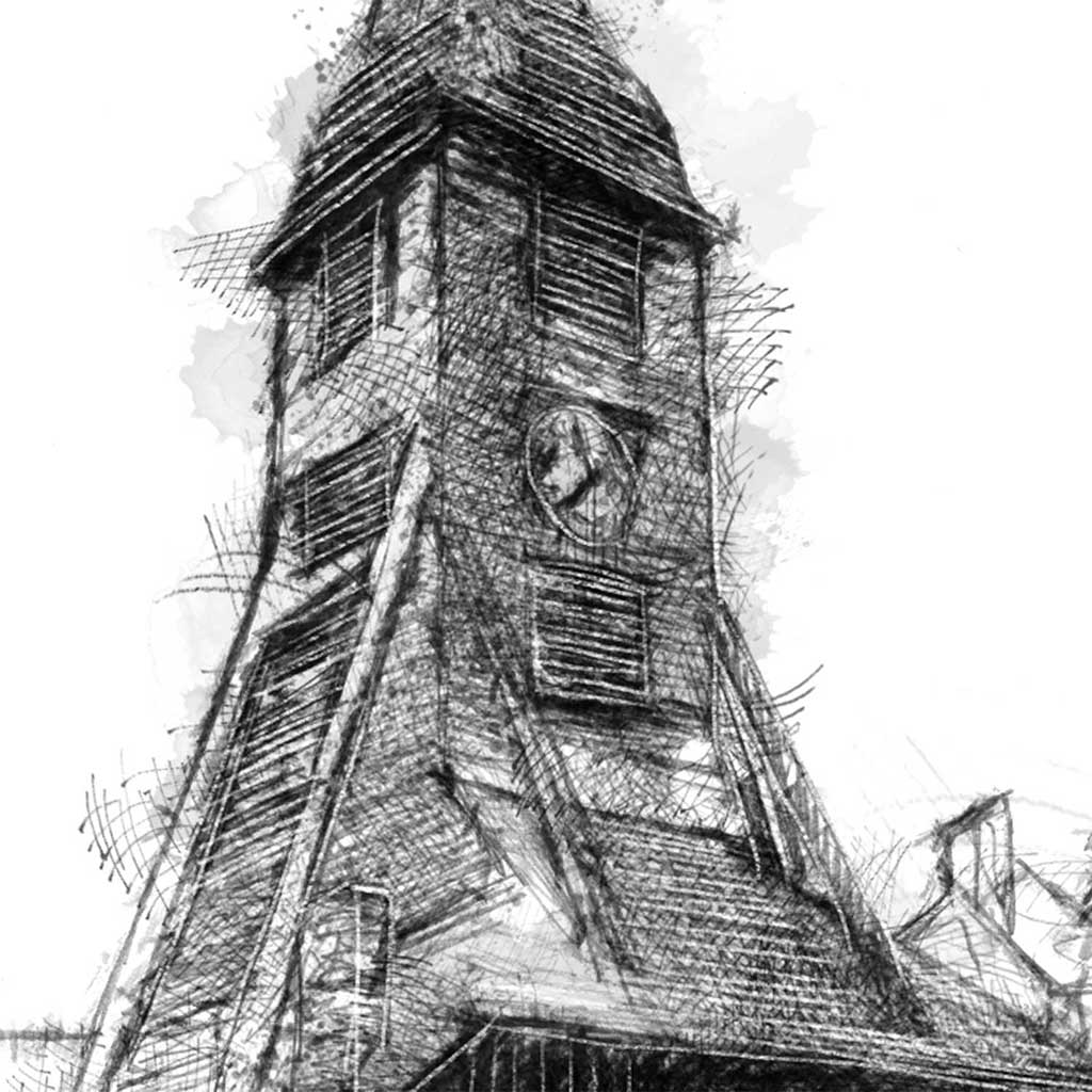 Honfleur clock tower