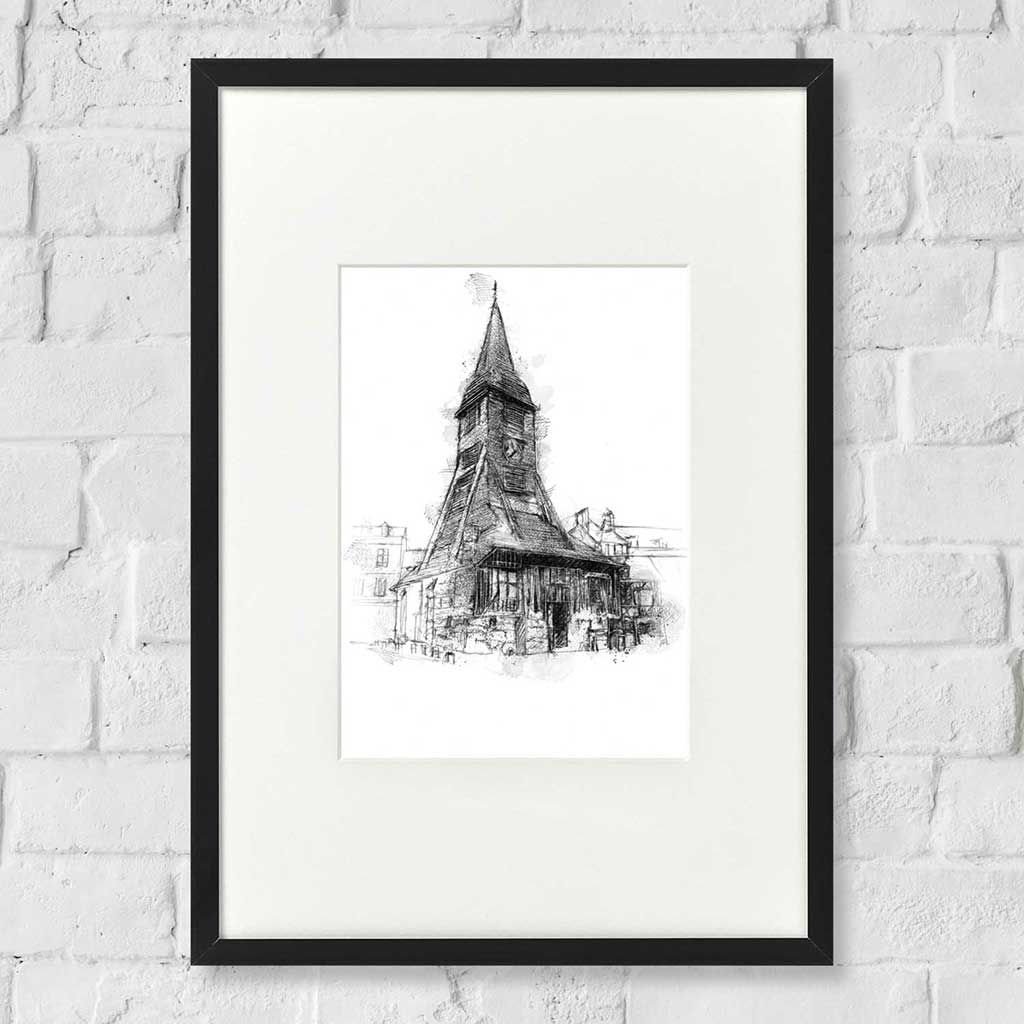 Honfleur clock tower