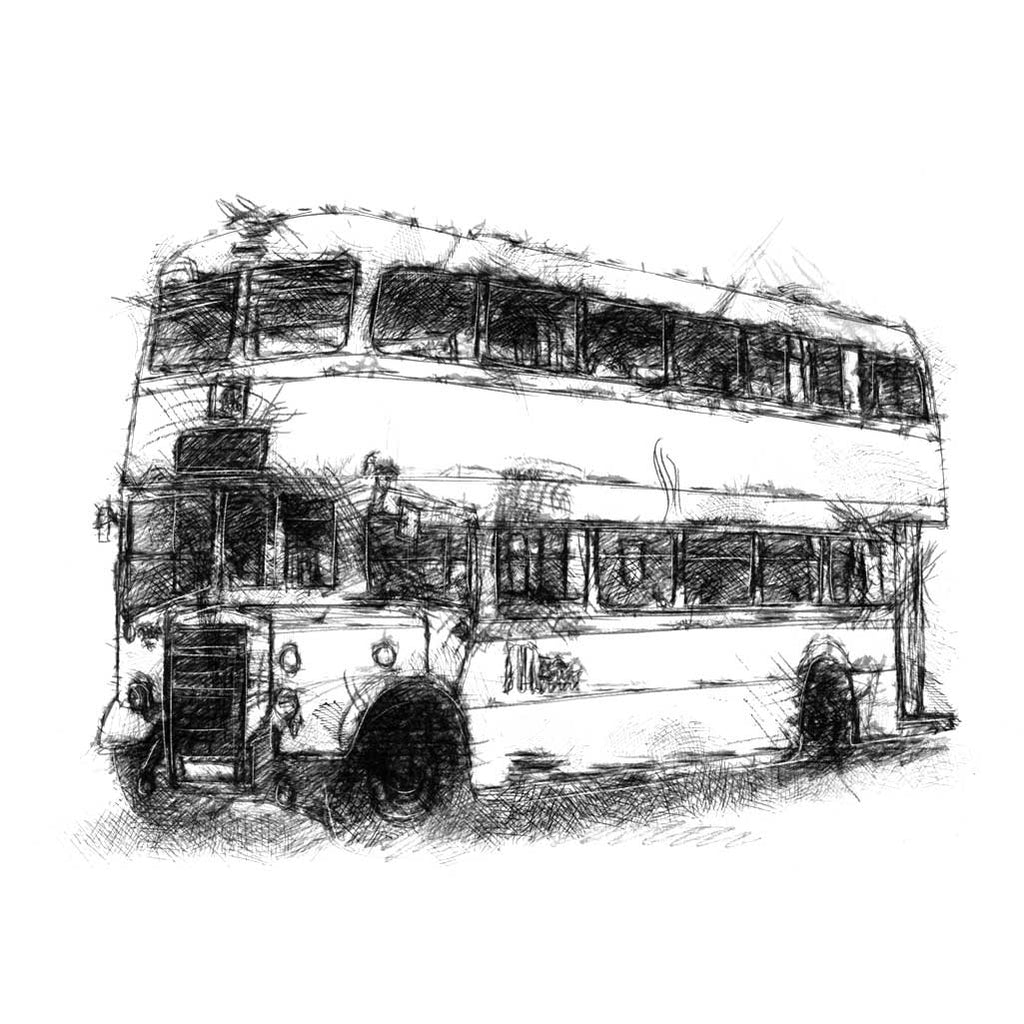 Double decker London bus