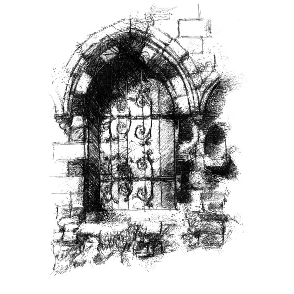 Old church door