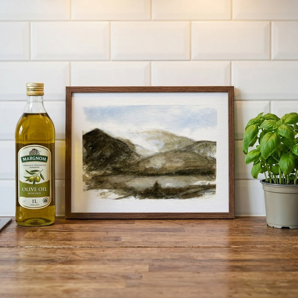 Langdale pikes - Colour Sketch | small one off