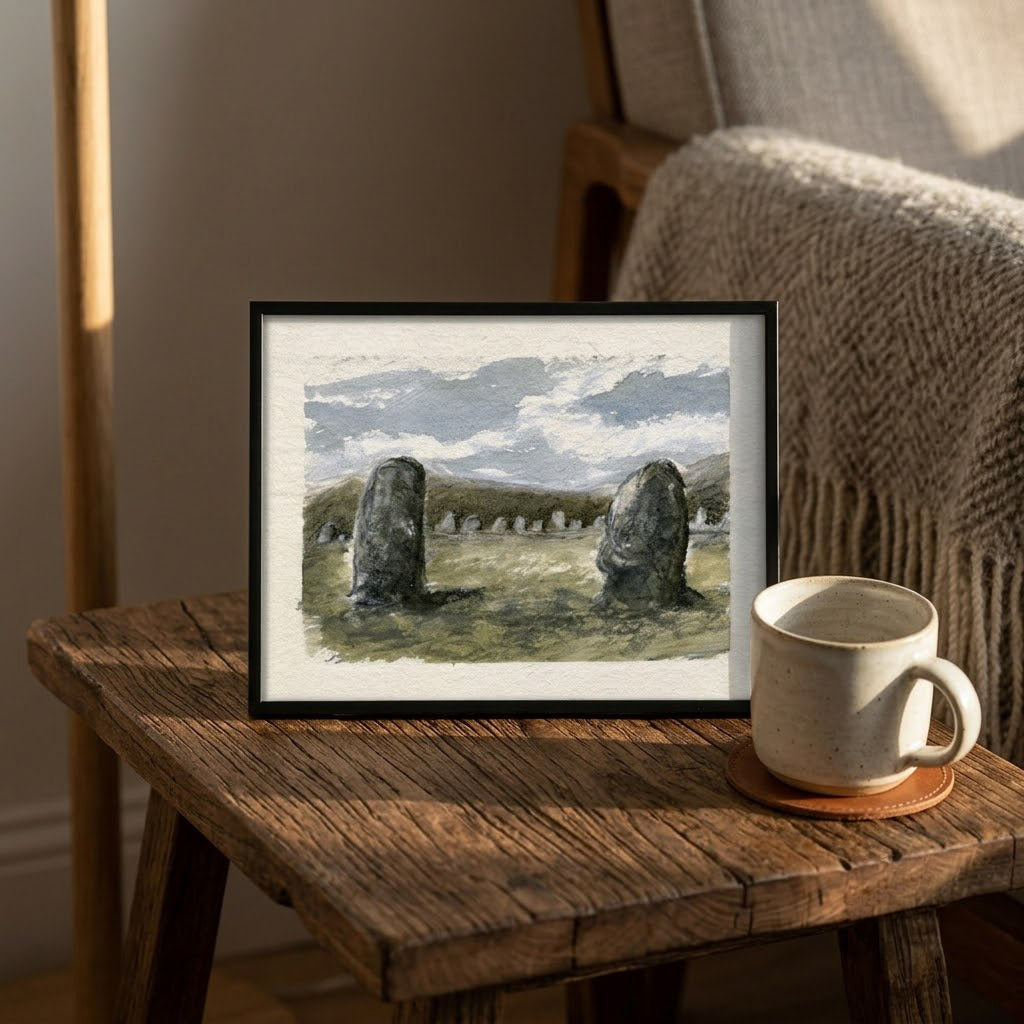Castlerigg stone circle - Colour Sketch | small one off