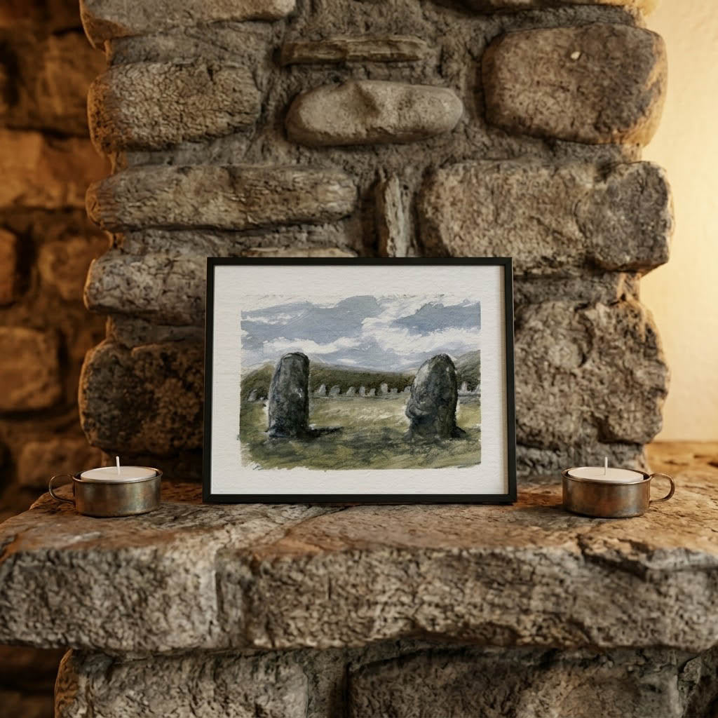Castlerigg stone circle - Colour Sketch | small one off