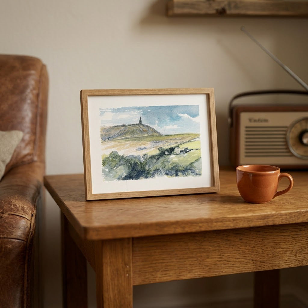 Stoodley pike Yorkshire - Colour Sketch | small one off
