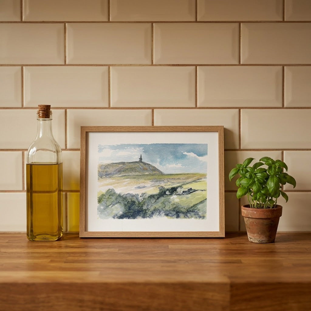 Stoodley pike Yorkshire - Colour Sketch | small one off