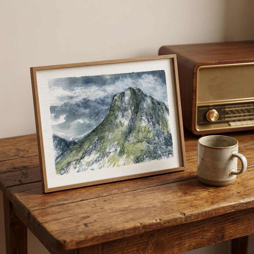 Stickle pike Langdale - Colour Sketch | small one off