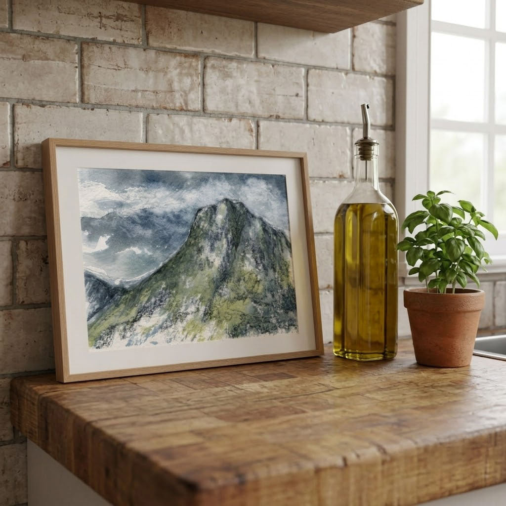 Stickle pike Langdale - Colour Sketch | small one off