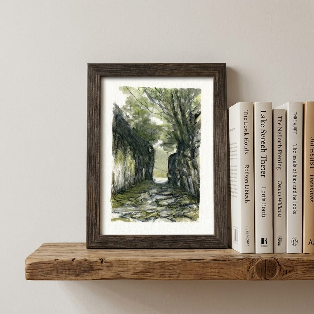 Slate mine Cumbria - Colour Sketch | small one off