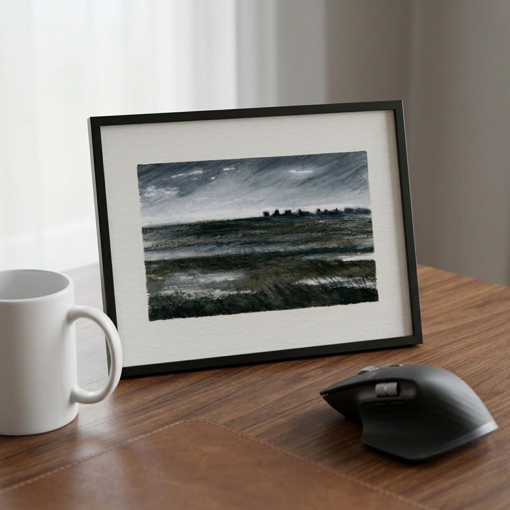 Moorland stones - Colour Sketch | small one off