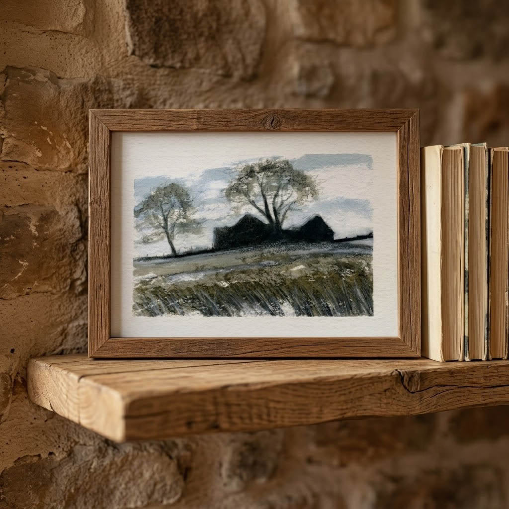 Farm ruin - Colour Sketch | small one off