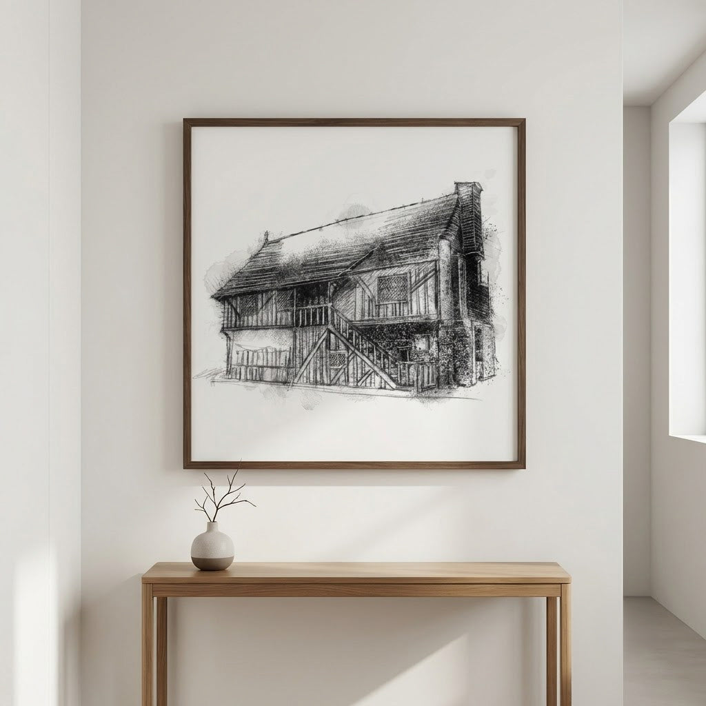 Moot hall - BW Sketch