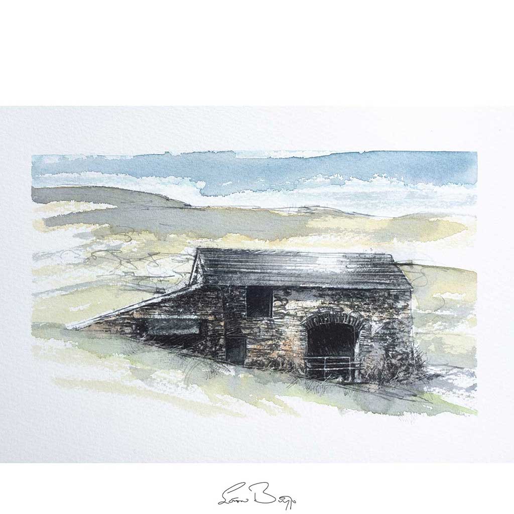 Malham barn sketch