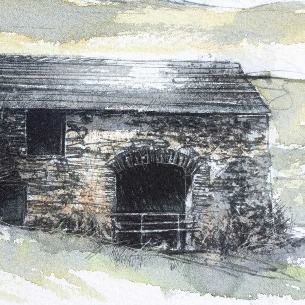Malham barn sketch