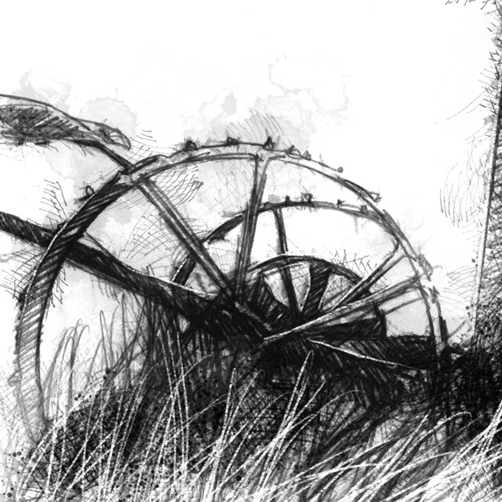 Old mowing machine