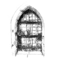 Old oak door
