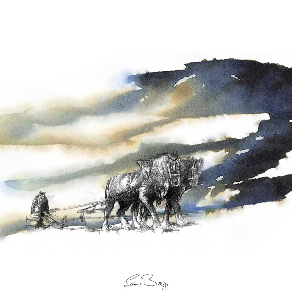 Ploughing skyline