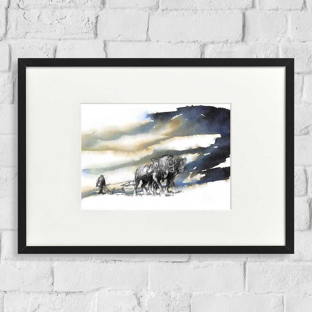 Ploughing skyline