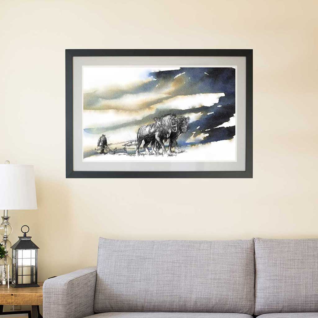 Ploughing skyline