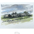 Higher Rawtenstall farm watercolour sketch
