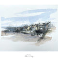 Roundstone Harbour watercolour sketch