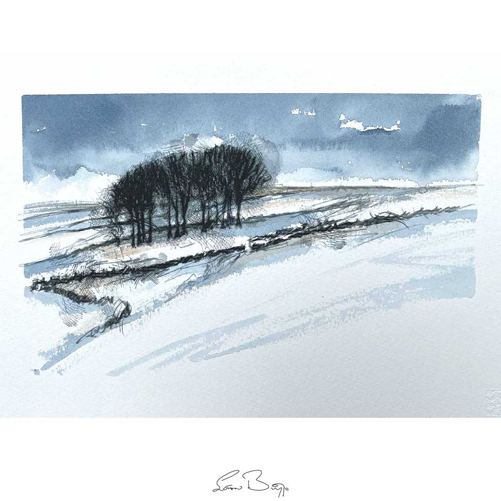 Snowy copse original one-off