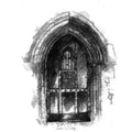 St Eadbourgha church door