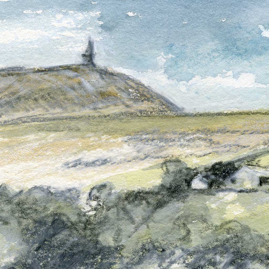 Stoodley pike Yorkshire - Colour Sketch | small one off