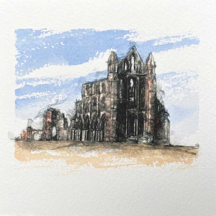 Whitby abby mini sketch