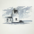 Anvil point lighhouse - Colour Sketch