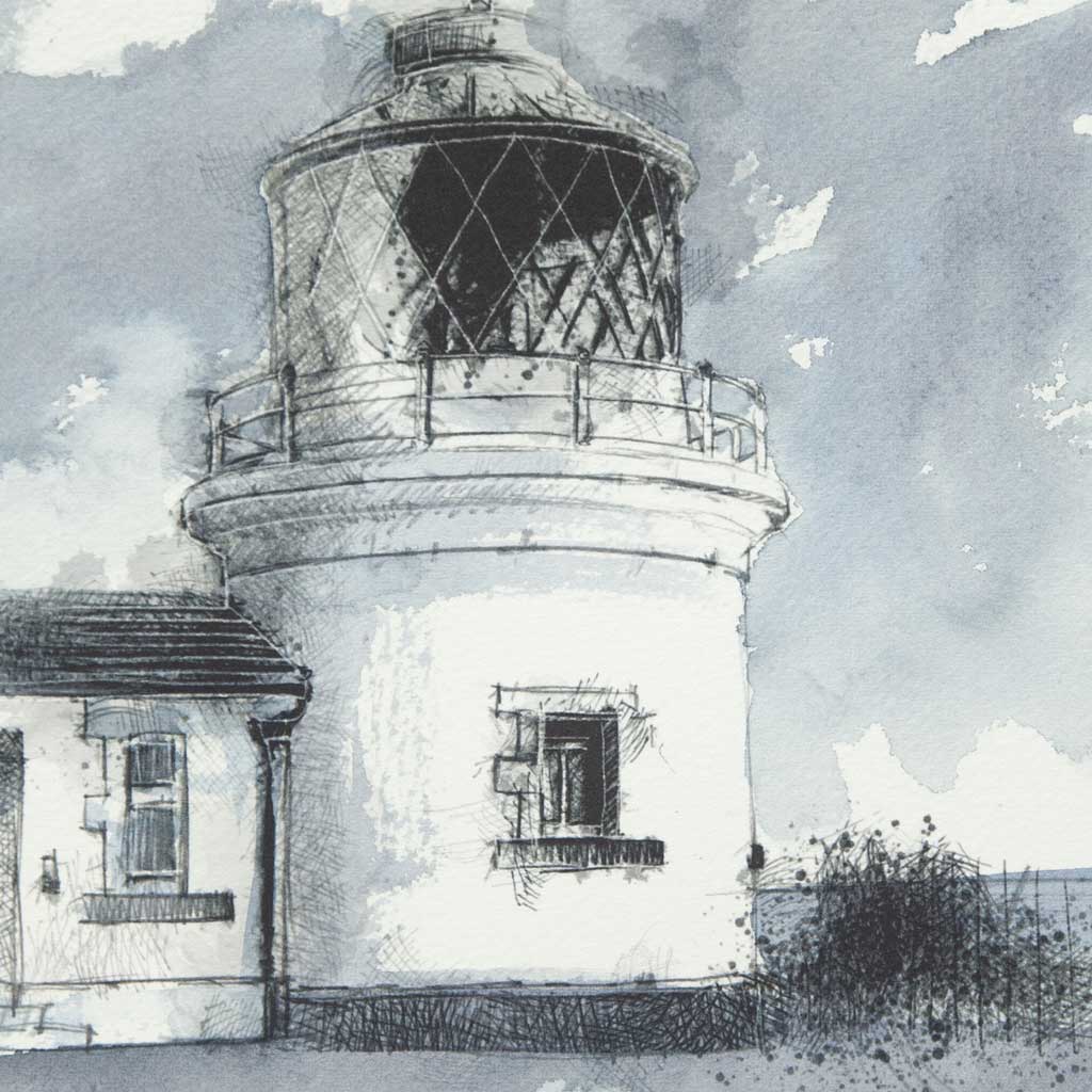 Anvil point lighhouse - Colour Sketch