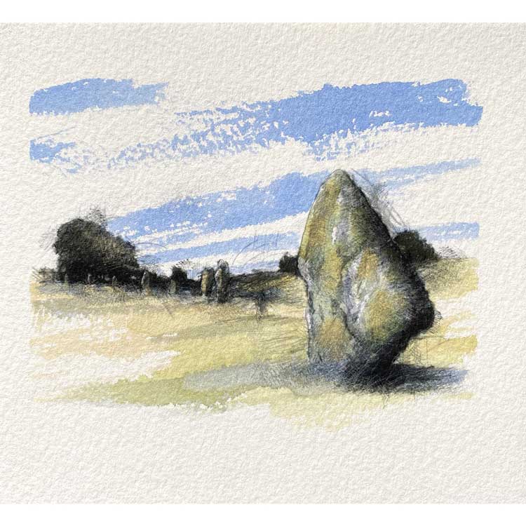 Avebury stones mini sketch