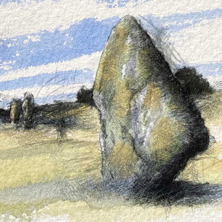 Avebury stones mini sketch