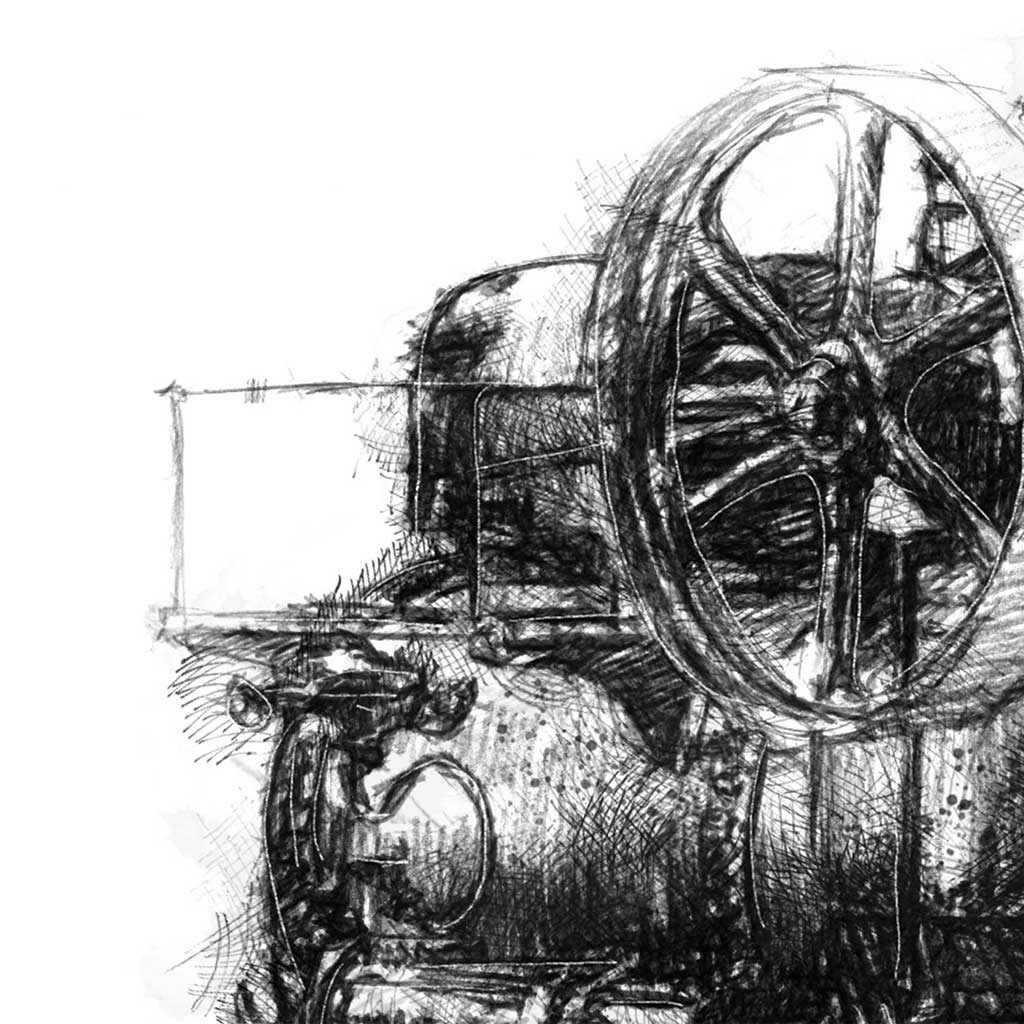 Old basalt engine