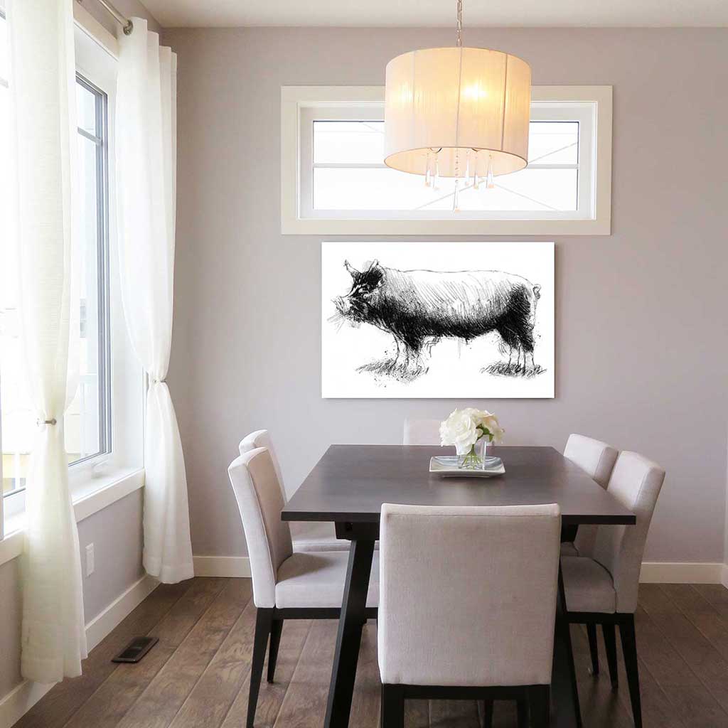 Berkshire rare pig