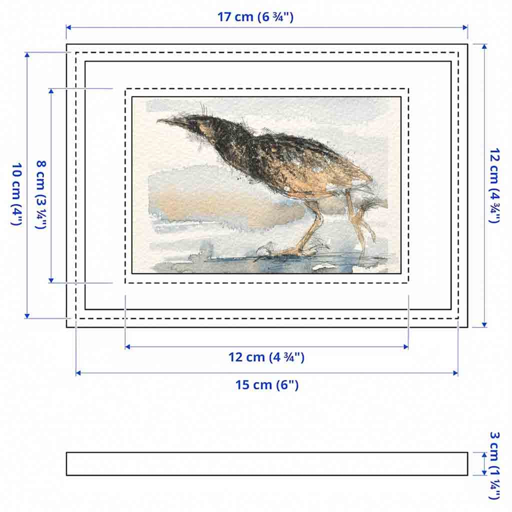 Bittern original mini sketch